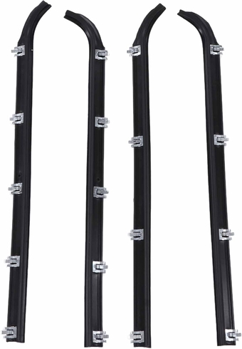 Window Sweep Felts Seals, 4pcs Window Sweep Felts Seals AM‑41543318 Weatherstrip Kit Replacement for Truck 1987‑96