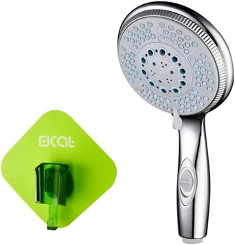 Handheld Showerhead with On/Off Switch 5-Spray Setting High Pressure Shower Head for Low Water Pressure with Hose and Adjustable Bracket,S (Size : M)