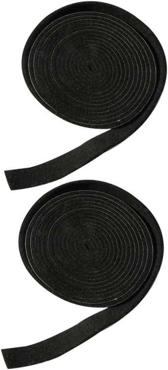 2pcs Self-adhesive Felt Tape Craft Felt Tape Self Adhesive Felt Strip Black Self Adhesive Felt Tapes Anti Rattle Tape Furniture Felt Strip Adhesive Strip Polyester Fiber Thicken