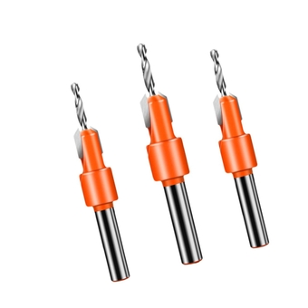 3pcs Wood Screw Countersink T Tool Self Tapping Screw Countersink Tool for Wood Tools Countersink Drill Bit for Wood Tapered Drill Bits Wood Countersink Bit Counterbore Hole Drill