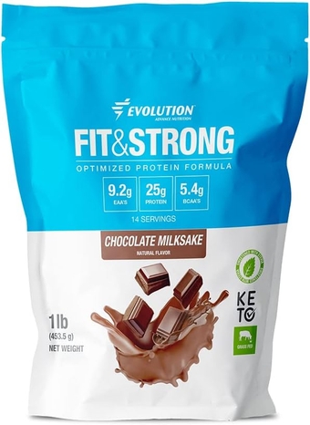 Grass Fed 100% Whey Protein Powder – Pure Protein Powder with BCAA, Quick Absorbing and Fast Digesting for Optimal Muscle Recovery – 1 Pound (Chocolate)