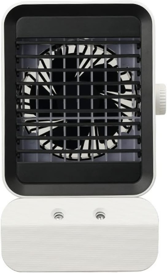 1 Set Cooling Fan Usb Air Conditioner Personal Air Cooler Desk Air Conditioner Fan Portable Usb Fan Small Portable Fans Desk Decoration Travel Abs White Household Charging Fan