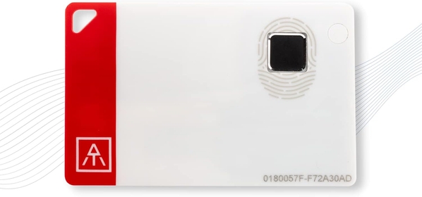 ATKey Card - FIDO2 certified Fingerprint Card type Security Key, USB-A port, NFC & Bluetooth to protect online accounts : Azure, Microsoft 365, Google, Salesforce, Facebook, Twitter, Apple