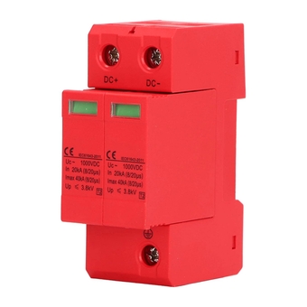 Arrester Device, Photovoltaic Protector 40KV Photovoltaic Protective Device DC 1000V, Protectors (2P)