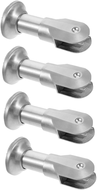 4pcs Partition Bracket Feet an Fittings Public Hardware Restroom Partition Bracket Restroom Partition Feet Restroom Partition Fittings Fitting Room Cut Off Alloy Support Leg