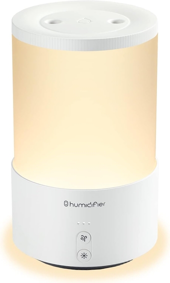 Ultrasonic Cool Mist Humidifier, 650mlPortable Mini Humidifier, USB Desktop Humidifier, for Small Rooms, Baby Bedroom Travel Office Home, with Dynamic LED & Night Light, 2 Mist Modes, Super Quiet