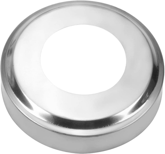 Escutcheon Cover Plate Base 2" ID 3.93" OD Stainless Steel Base Pipe Cover Flange Plates 51x100mm Hand Rail Plate Cover for Tube Ladder Handrail Post Plate Guardrail Silver Tone