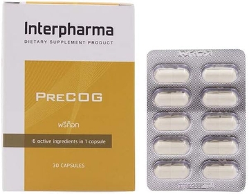 PreCOG The Holistic Nutrients for Cognitive Function Dietary Supplement Product 30 Capsules Reduces Brain Fatigue, Increases The Ability to Concentrate, Learn and Remember