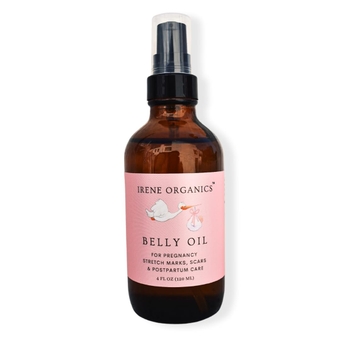 Belly Oil For Pregnancy Stretch Marks by  , Fast Absorbing and Hydrates Itchy Pregnant Skin with Organic Effective Ingredients - 4oz
