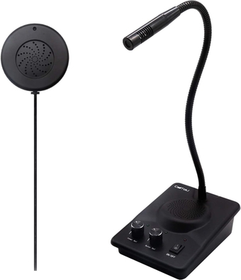 Window Speaker Intercom System and Counter Intercom for Bank Hospital Office Store Bus Station Ticket Booth Window