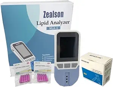 Lipid Test Meter Kit Total Cholesterol Meter Cholesterol Test Meter Cholesterol Test Kit Analyzer TC TG HDL LDL + 25pcs Strips