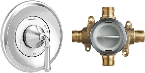 TU052500.002 Delancey Valve Trim Kit in Chrome with Flash Rough-In Valve