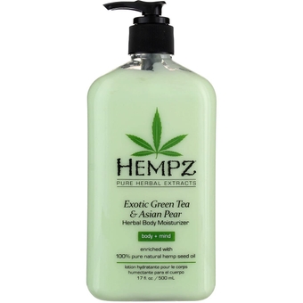 Body Moisturizer Green Tea and Asian Pear 17 Ounce Pump (500ml) (Pack of 6)