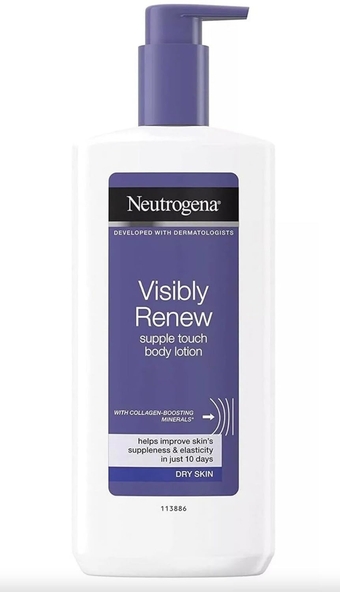 Neutrogena Visibly Renew Body Lotion with Collagen, Pump Bottle 13.5 oz Magnet