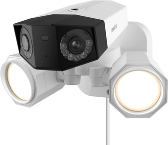 4K Floodlight Camera for PoE Security Camera System, IP Outdoor Camera in 180 Degree Ultra-Wide Angle, Human/Vehicle/Pet Alerts, 1800 Lumen Floodlights, Two Way Talk
