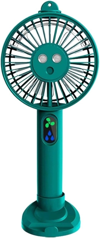 Handheld Fan Portable Fan Portable Handheld Fan Misting Fan For Travel 3 Wind Speed Cooling Fan For Outdoor Indoor Personal Fan (Color : Green, Size : 5000mah)