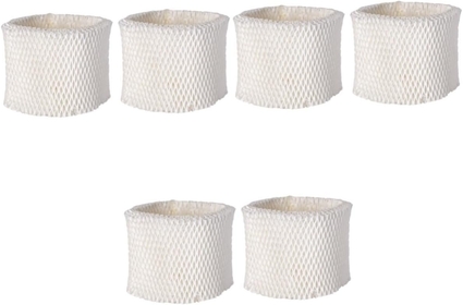 6 Pcs Humidifier Filter Humidifiers Cleaner Humidifier Wick Filter Replacement Humidifier Part Humidifiers for Home Evaporative Humidifiers Filter Honeycomb White Wood Pulp Indoor