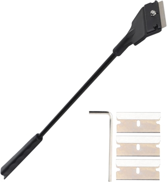 Algae Scraper for Glass Aquariums Fish Tank Cleaner Aquarium Algae Scrapers Plastic Aquarium Plant Tools Long Aquascaping Tools Spatula Aquatic Plants Tool for Freshwater and Saltwater