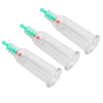 Strong Vacuum Suction, Muscle Relaxation, ABS Material, Deep Massage, Boost, Lower Blood Pressure, Calm Nervous System, Easy to Clean, 3pcs Finger Cupping Cup