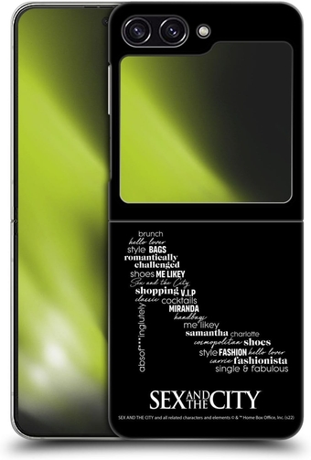 Officially Licensed Sex and The City: Television Series Shoe Graphics Hard Back  Compatible with Samsung Galaxy Z Flip5