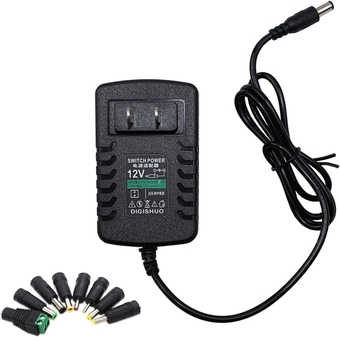 DC 12V 1A 12W Power Supply Adapter Transformer Switch AC 110V/220V to DC 12V 1amp Switching Converter LED Driver for LED Strip Light CCTV Camera Security System (12V 1A 12W)