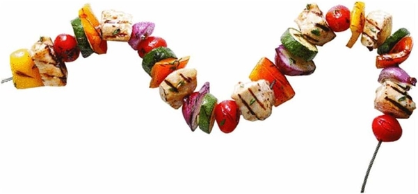 FWG904 Stainless Steel Flexible Grilling Skewer, Set of 2, 31-inches, Metallic