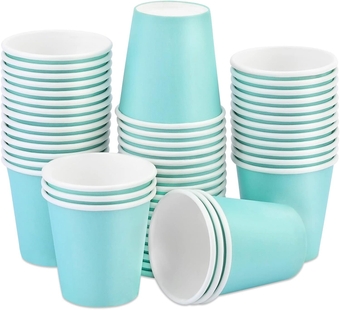 50 Pack Disposable Cups, 3 Oz Paper Cups, Espresso Cups, Disposable Bathroom Cups, 3 oz Cups for Bathroom, Snack, Espresso, Mouthwash