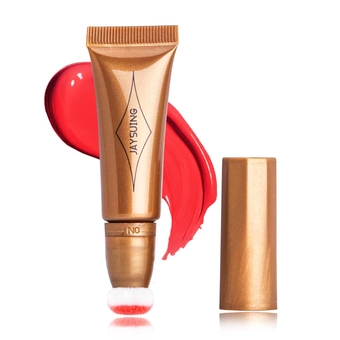 Blush Wand Liquid Cream Blush Stick with Cushion Applicator Face Blush Makeup Long Lasting Cream Contour Wand Highlighter Blush Liquid Rare Beauty Blush Contour Stick(#03 Cherry Red Blush)