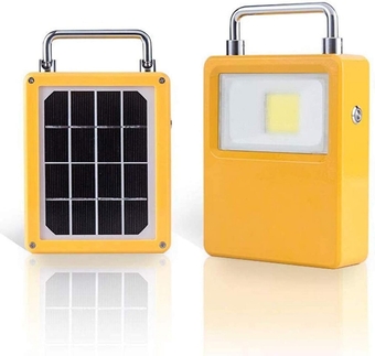 20W LED Portable Work Light, Rechargeable Floodlights LED Solar Flood Light, IP65 Waterproof Spotlight, Outdoor Camping Light with USB Port, 12000mAh Power Bank, 3 Brightness, SOS