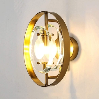Modern 12W Led Metal Wall Light Indoor 3 Colors Temp Adjustable Wall Lamp for Living Room Bedroom Stair Lighting Accessories - Golden [Energy Class A++]
