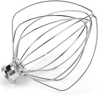 KN256WW 6-Wire Whip Kitchen Mixers Attachment Fits for 6 Quart Bowl-Lift Stand Mixer Accessory Replacement,Stainless Steel Whisk Replaces KV25GOX,KD2661X,KP26M1X,KT2651X by
