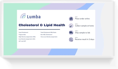 at-Home Cholesterol and Lipid Health Test Kit for Men & Women | 9-in-1 Blood Cholesterol Test | Accurate Results in 2 Days | CLIA Certified Labs