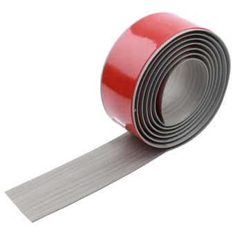 Floor Transition Strip, Self Adhesive Floor Cover Strips, Peel and Stick Floor Edge Cover Strips, 2'' Flooring Transitions Laminate Strip, Flexible Flat Divider Wood Grain Strip(6.5FT, Gray)