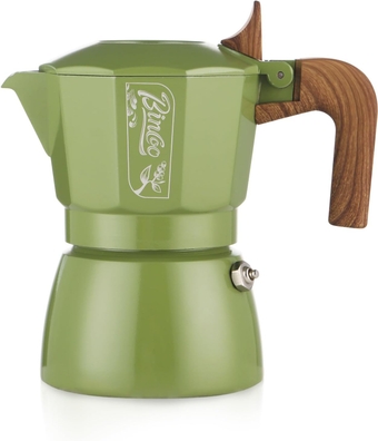 Stovetop Espresso Maker - Italian Coffee Maker 2 Cups, Portable Camping Moka Pot Espresso Pot (Green)