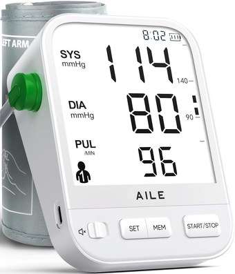 Blood Pressure Monitor for Home Use:  Blood Pressure Machine - Blood Pressure Cuff Arm(8.7-16.5' Adjustable) BP Monitor with Vioce Broadcast - Large LCD Backlit Screen Easy to Use