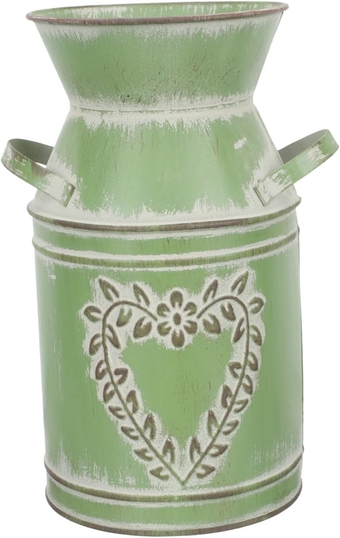 Flower Pot Vintage Metal Vase French Pitcher Vase Rustic Jug Vase Rustic Metal Vase Pitcher Glass Vases Flower Vases for Centerpieces Fresh Flower Bucket Metal Barrel Wedding Iron