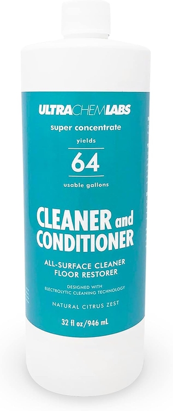 Cleaner and Conditioner, Super Concentrated Commercial Use All Purpose Cleaner, Multi Surface Cleaner for Glass, Wood, Metal, and More, Safe and Natural Multipurpose Cleaner with Citrus Scent, 32 oz. Makes upto 64 gallons of Cleaner (Multi Surface Cleaner)