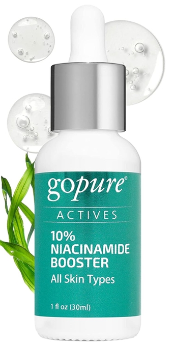 10% Niacinamide Serum Booster - Redness Reducing Skin Care, Reduces the Look of Skin Discoloration and Large Pores in Soothing Formula with Natural Extracts to Even Skin Tone - 1 fl oz