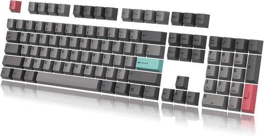 Custom Keycaps | Dye Sublimation PBT Keycap Set for Mechanical Keyboard | 139 Keys | Cherry Profile | ANSI US-Layout | Compatible with Cherry MX, Gateron, Kailh, Outemu | Stealth Dolch