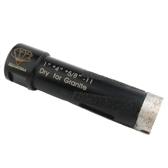 1 Inch Hole Saw Dry Diamond Core Drill Bit for Granite Masonry Coring Bit with 5/8"-11 Thread