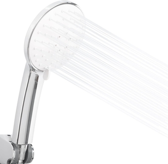 High Pressure Shower Head with 57 Inch Stainless Steel Hose And Adjustable Angle Bracket 3 Spray Modes Handheld Showerhead Replacement for Bathroom RV Boat Travel Trailer Camper Chrome