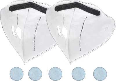 Original  R11 Electric Wearable Air Purifier Fan Filter*5, Inner White Filter*1