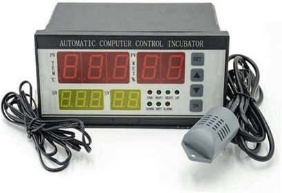 Yooha XM-18 Egg Incubator Temperature Controller Thermostat 220V/110V Full Automatic Control System Egg Incubator Machine with Temperature Humidity Sensor Probe (220V)