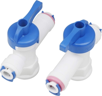 1/4-Inch inch Shut-Off Valve Tank Ball Quick Connect Fitting Check Valve RO Water Filter System Pack of 2