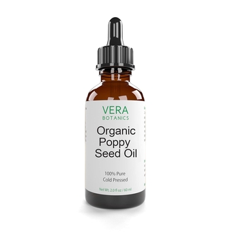 ORGANIC POPPY SEED OIL 100% Pure & Natural, Unrefined, Cold-Pressed For Face, Dry Skin, Nails, Lips, Body & Hair - Reduce Hair Breakage