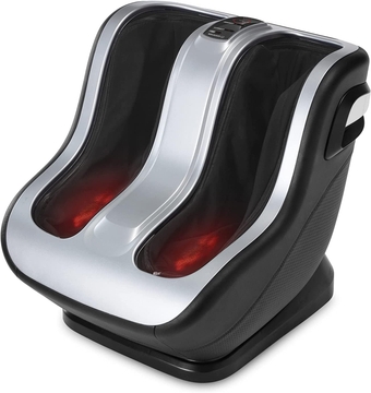 Foot and Calf Massager with Heat,Shiatsu Feet Massager Machine Relieve Sore Feet,Calfs and Legs,Ankles,Kneading,Rolling Foot and Leg Massager,Fit All Feet Size