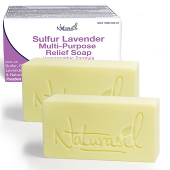 10% Sulfur Lavender Soap Treatment Natural Relief for Acne, Bug Bites, Warts, Mites, Eczema, Itching, Discomfort | for Kids & Adults: Face & Body Soap | 4oz Bars (2)