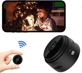 Mini Security Camera, 1080P HD WiFi Home Indoor Outdoor Camera for Baby/Pet/Nanny, IP Camera Remote Viewing for Security with iOS,Android Phone APP