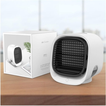 Air Purifier Fan Cooler, 7-Color Led 3-Speed Wind Speed Air Conditioner Unit Portable, Quiet Professional Cheap Air Cooler for Home Bedroom Office Desktop