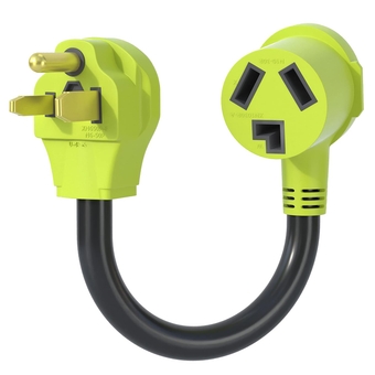 240V NEMA 6-50P to NEMA 10-30R, 30 Amp 3 Prong Male Plug to 3 Prong Female , Welder Dryer Power Cord Adapter,STW 10 AWG(1FT)